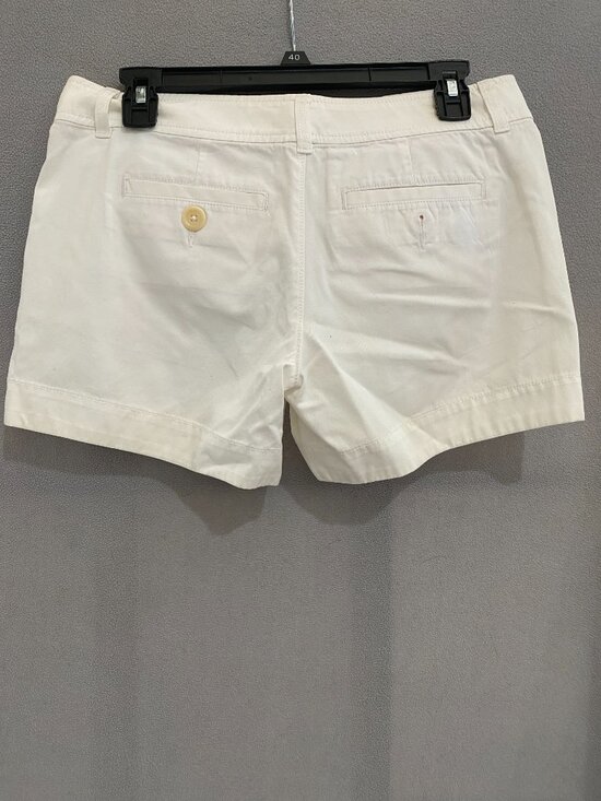 Lilly Pulitzer White Cotton Shorts Size 4 Classic Preppy Summer Casual - Picture 2 of 6